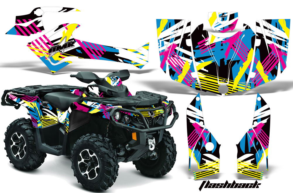 Can-Am Outlander 1000 2012 Graphics Kit Flashback